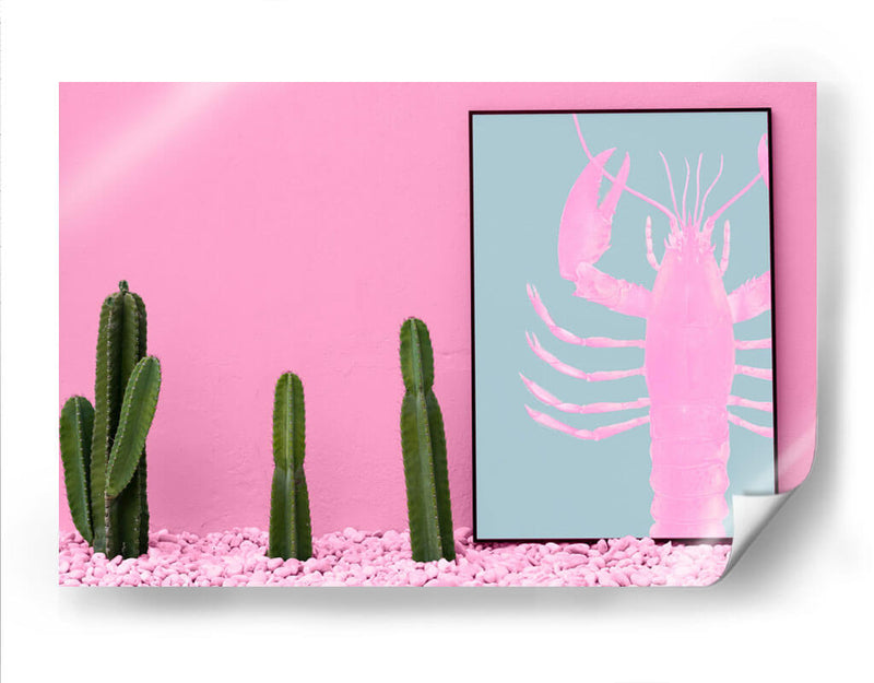 Langosta rosa | Cuadro decorativo de Canvas Lab
