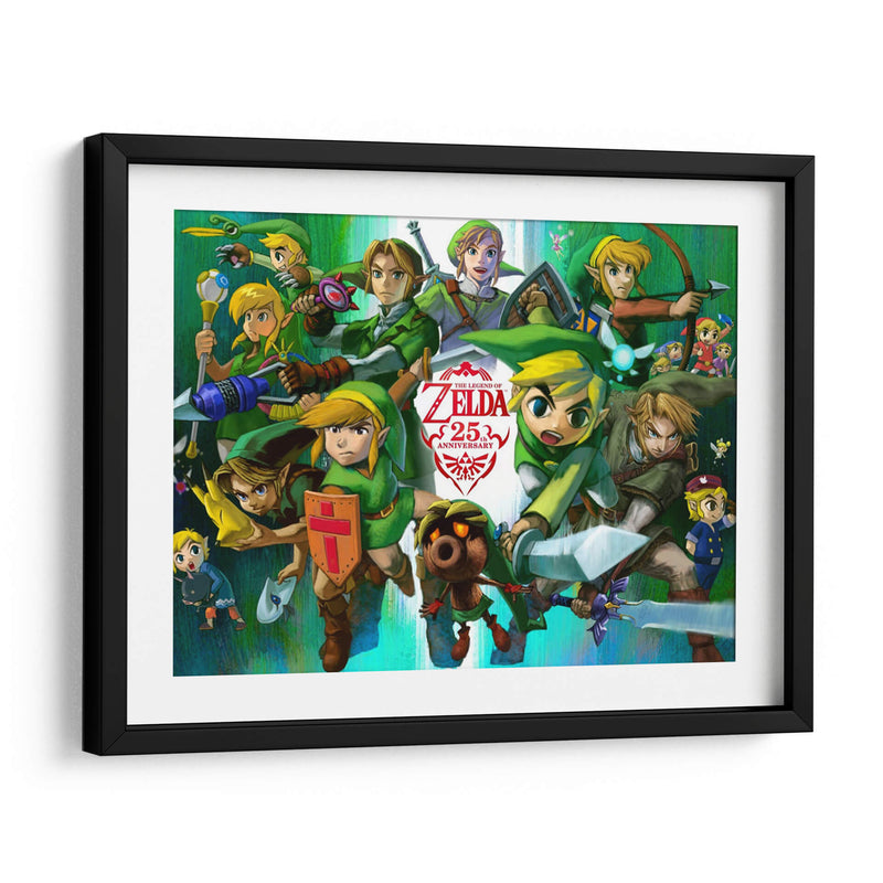25th anniversary Legend of Zelda | Cuadro decorativo de Canvas Lab