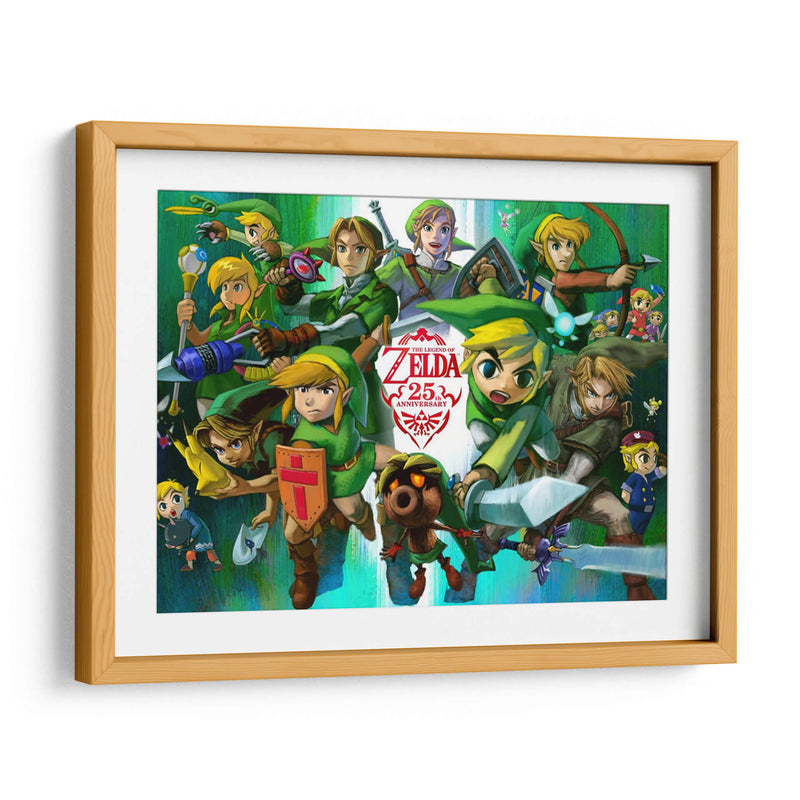 25th anniversary Legend of Zelda | Cuadro decorativo de Canvas Lab