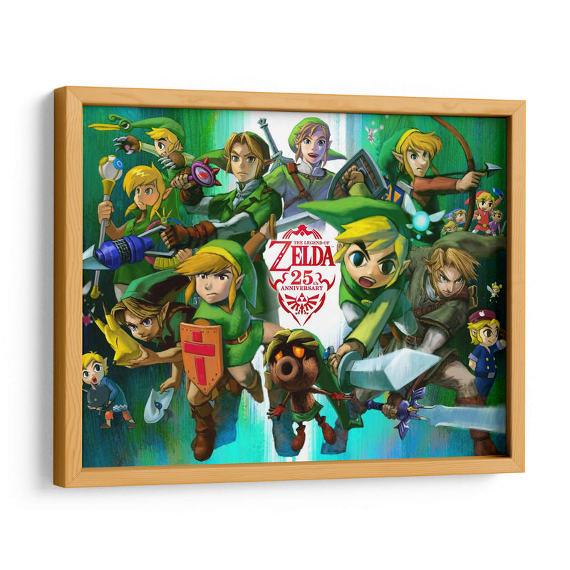 25th anniversary Legend of Zelda | Cuadro decorativo de Canvas Lab