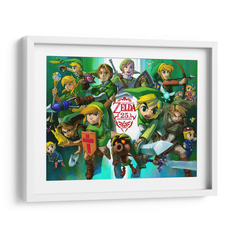 25th anniversary Legend of Zelda | Cuadro decorativo de Canvas Lab