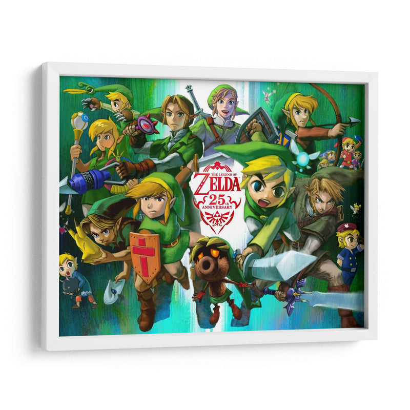 25th anniversary Legend of Zelda | Cuadro decorativo de Canvas Lab