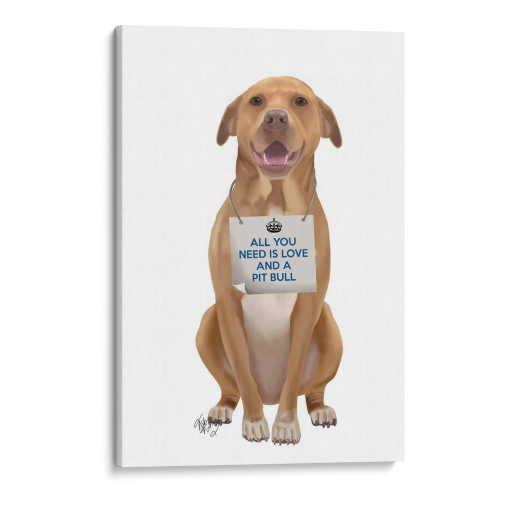 Amor Y Pit Bull - Fab Funky | Cuadro decorativo de Canvas Lab