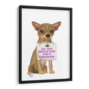Amor Y Chihuahua - Fab Funky | Cuadro decorativo de Canvas Lab
