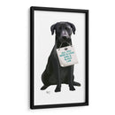 Amor Y Labrador Negro - Fab Funky | Cuadro decorativo de Canvas Lab