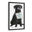 Amor Y Labrador Negro - Fab Funky | Cuadro decorativo de Canvas Lab