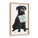 Amor Y Labrador Negro - Fab Funky | Cuadro decorativo de Canvas Lab