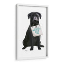 Amor Y Labrador Negro - Fab Funky | Cuadro decorativo de Canvas Lab