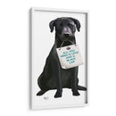 Amor Y Labrador Negro - Fab Funky | Cuadro decorativo de Canvas Lab