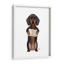 Amor Y Dachshund - Fab Funky | Cuadro decorativo de Canvas Lab
