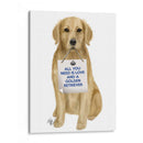 Amor Y Golden Retriever - Fab Funky | Cuadro decorativo de Canvas Lab