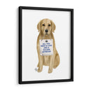 Amor Y Golden Retriever - Fab Funky | Cuadro decorativo de Canvas Lab