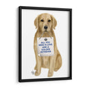 Amor Y Golden Retriever - Fab Funky | Cuadro decorativo de Canvas Lab