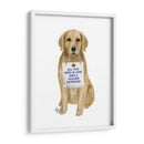 Amor Y Golden Retriever - Fab Funky | Cuadro decorativo de Canvas Lab