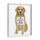 Amor Y Golden Retriever - Fab Funky | Cuadro decorativo de Canvas Lab