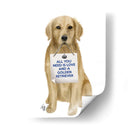 Amor Y Golden Retriever - Fab Funky | Cuadro decorativo de Canvas Lab