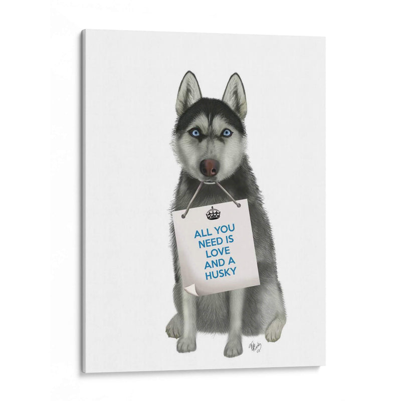 Amor Y Husky - Fab Funky | Cuadro decorativo de Canvas Lab