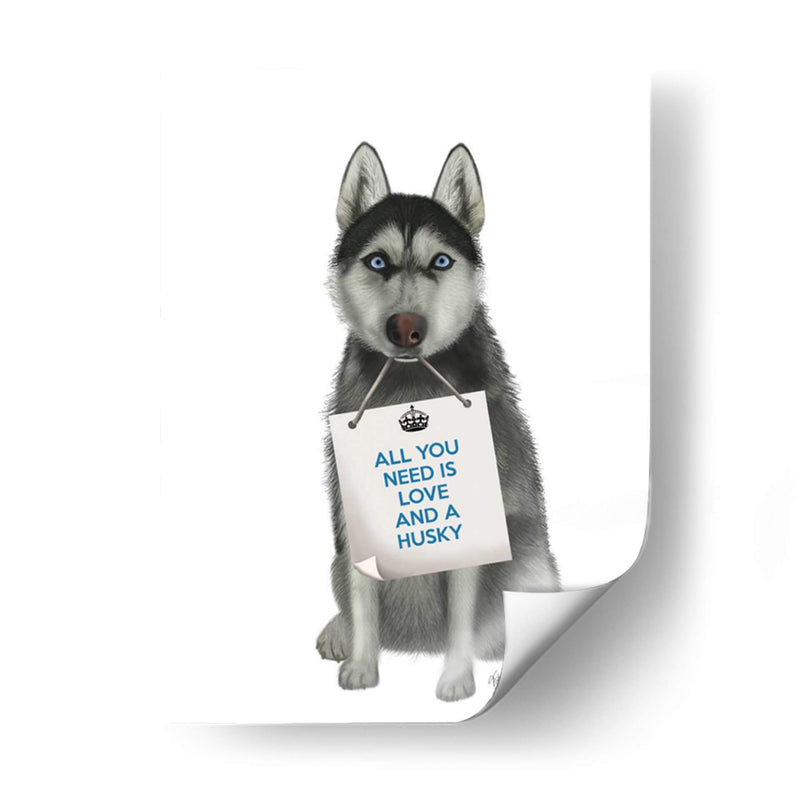 Amor Y Husky - Fab Funky | Cuadro decorativo de Canvas Lab