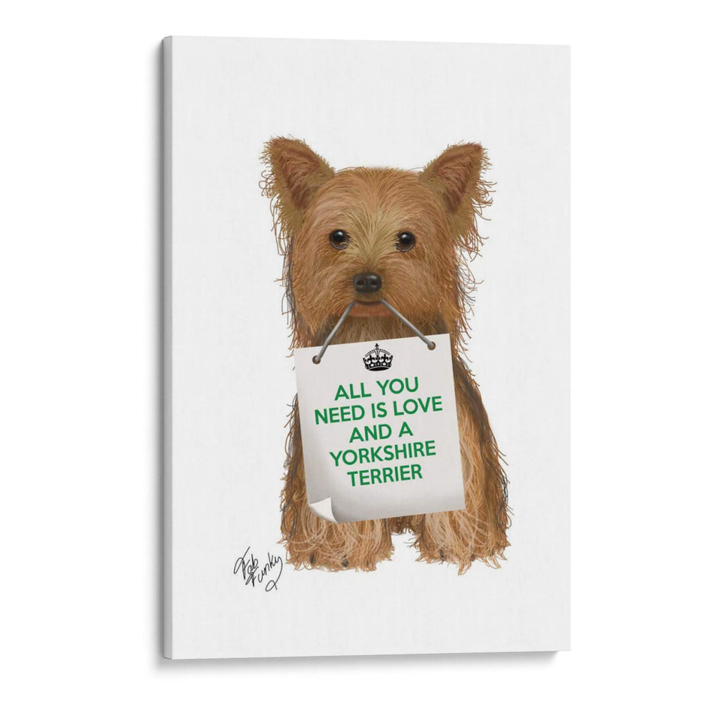 Amor Y Yorkshire Terrier - Fab Funky | Cuadro decorativo de Canvas Lab