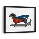 Dachshund En El Monopatín - Fab Funky | Cuadro decorativo de Canvas Lab