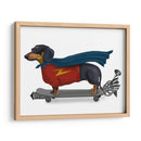 Dachshund En El Monopatín - Fab Funky | Cuadro decorativo de Canvas Lab