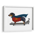 Dachshund En El Monopatín - Fab Funky | Cuadro decorativo de Canvas Lab