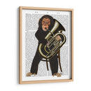Chimpancé Jugando Tuba - Fab Funky | Cuadro decorativo de Canvas Lab