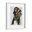 Chimpancé Jugando Tuba - Fab Funky | Cuadro decorativo de Canvas Lab