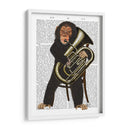 Chimpancé Jugando Tuba - Fab Funky | Cuadro decorativo de Canvas Lab