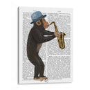 Mono Jugando Saxofón - Fab Funky | Cuadro decorativo de Canvas Lab