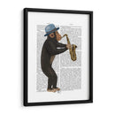 Mono Jugando Saxofón - Fab Funky | Cuadro decorativo de Canvas Lab