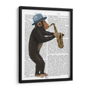 Mono Jugando Saxofón - Fab Funky | Cuadro decorativo de Canvas Lab