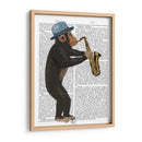Mono Jugando Saxofón - Fab Funky | Cuadro decorativo de Canvas Lab
