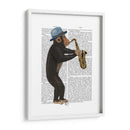 Mono Jugando Saxofón - Fab Funky | Cuadro decorativo de Canvas Lab