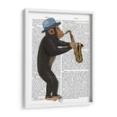 Mono Jugando Saxofón - Fab Funky | Cuadro decorativo de Canvas Lab