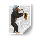 Mono Jugando Saxofón - Fab Funky | Cuadro decorativo de Canvas Lab