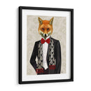 Zorro Con Pajarita Roja - Fab Funky | Cuadro decorativo de Canvas Lab