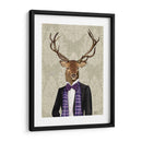 Ciervos En Traje De Noche, Retrato - Fab Funky | Cuadro decorativo de Canvas Lab