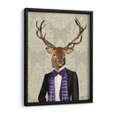 Ciervos En Traje De Noche, Retrato - Fab Funky | Cuadro decorativo de Canvas Lab