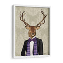 Ciervos En Traje De Noche, Retrato - Fab Funky | Cuadro decorativo de Canvas Lab