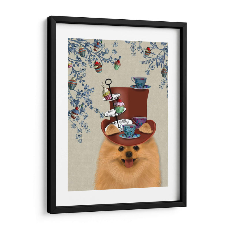 Pomeranian Milliners Dog - Fab Funky | Cuadro decorativo de Canvas Lab