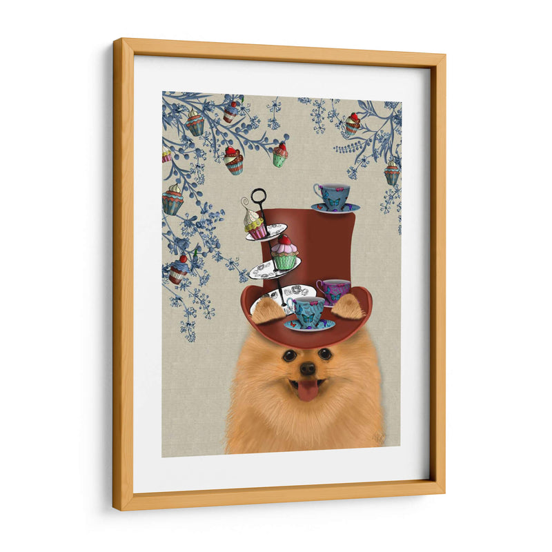 Pomeranian Milliners Dog - Fab Funky | Cuadro decorativo de Canvas Lab