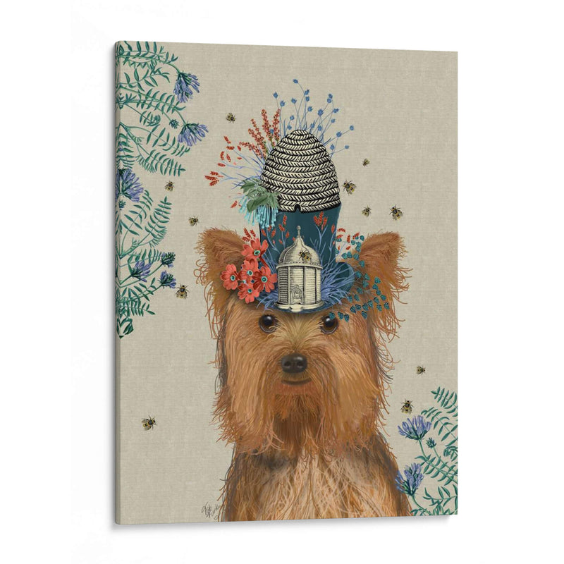 Yorkshire Terrier Milliners Dog - Fab Funky | Cuadro decorativo de Canvas Lab