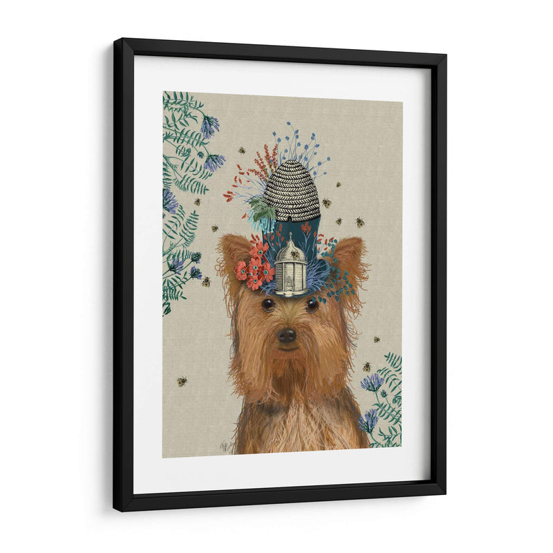 Yorkshire Terrier Milliners Dog - Fab Funky | Cuadro decorativo de Canvas Lab