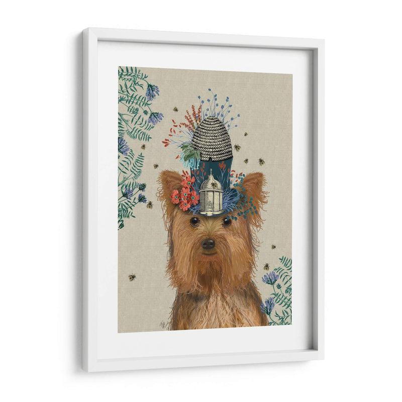 Yorkshire Terrier Milliners Dog - Fab Funky | Cuadro decorativo de Canvas Lab