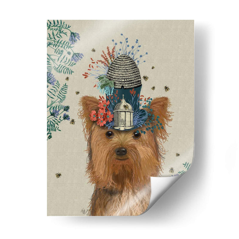 Yorkshire Terrier Milliners Dog - Fab Funky | Cuadro decorativo de Canvas Lab