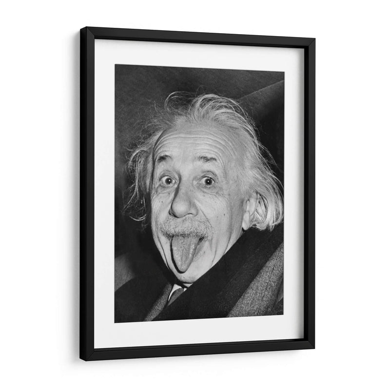 Albert Einstein sacando la lengua | Cuadro decorativo de Canvas Lab