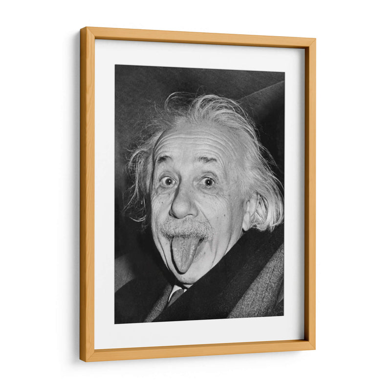Albert Einstein sacando la lengua | Cuadro decorativo de Canvas Lab