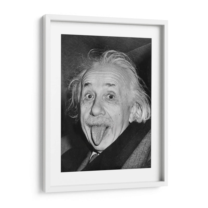 Albert Einstein sacando la lengua | Cuadro decorativo de Canvas Lab