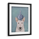 Bull Terrier Inglés Con Jarrón Azul - Fab Funky | Cuadro decorativo de Canvas Lab